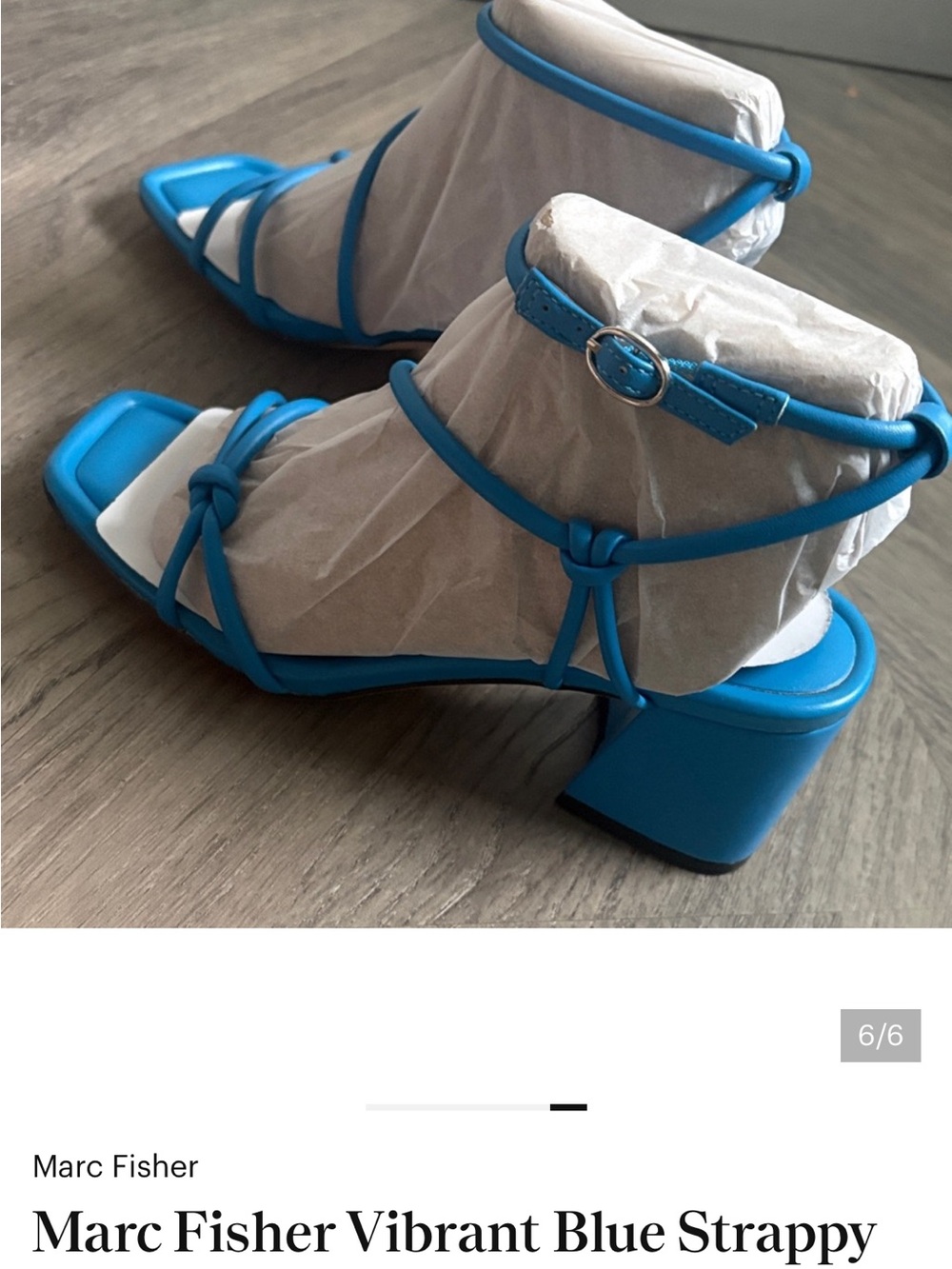 Marc Fisher Strappy Block Heel Sandal - Picture 5 of 5